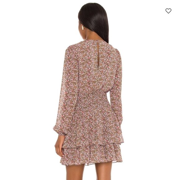 NWT MINKPINK Revolve Pink Floral Safi Mini Dress Size Small - Picture 2 of 13